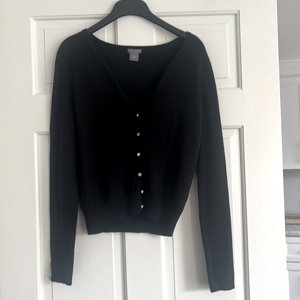 Ann Taylor Cardigan w/sparkle buttons